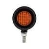 SS 2" Double Face Light With 9 LED 2" Lights & Grommets - Amber & Red LED/Amber & Red Lens