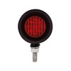 SS 2" Double Face Light With 9 LED 2" Lights & Grommets - Amber & Red LED/Amber & Red Lens