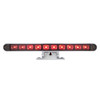 10 LED Dual Function 3rd Brake Light With Chrome Swivel Pedestal Base - Red LED/Clear Lens