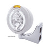 Stainless Steel Bullet Classic Headlight H4 With White LED & Dual Mode LED Signal-Amber Lens