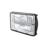 ULTRALIT - 4" X 6" Rectangular LED Headlight With Amber LED Position Light - Low Beam