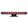 10 LED Dual Function 3rd Brake Light With Black Swivel Pedestal Base - Red LED/Clear Lens