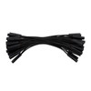 0.180" Female Plug Black Wire Harness With 50 Plugs-6" Lead (Bulk)