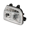 Chrome 11 LED Headlight For 2015-2024 Kenworth T880-Passenger
