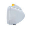 Stainless Steel Guide 682-C Headlight No Bulb With Dual Mode LED Signal - Amber Lens