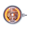 Chrome Guide 682-C Style Headlight Assembly W/Crystal Lens & 34 LEDs Position Light - R/H (Horizontal Mount)