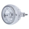 Chrome Guide 682-C Style Headlight Assembly W/Crystal Lens & 34 LEDs Position Light - R/H (Horizontal Mount)