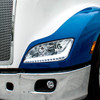 Chrome Projection Headlight With LED Position Light & Sequential Signal For 2012-2021 Peterbilt 579- Driver
