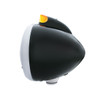 Black Guide 682-C Headlight No Bulb With Original Style LED Signal - Amber Lens