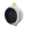 Chrome Guide 682-C Headlight No Bulb With Original Style LED Signal - Amber Lens