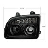 Blackout 11 LED Headlight For 2015-2024 Kenworth T880-Driver