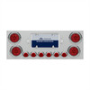 SS Rear Center Panel With 4X Red LED 4" Light & 6X Red LED 2" Light & Bezel -Red Lens -Comp. Series