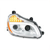 Chrome 8 LED Projection Headlight For 2013-2021 Kenworth T680-Passenger