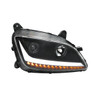 Black Projection Headlight With LED Position & Sequential Signal For 2012-2021 Peterbilt 579- Passenger