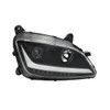 Black Projection Headlight With LED Position & Sequential Signal For 2012-2021 Peterbilt 579- Passenger