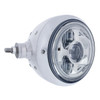 Chrome Guide 682-C Style Headlight Assembly W/LED Headlight & Dual Color Position Light - L/H (Horizontal Mount)