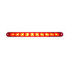 10 LED 9" Split Turn Function Light Bar With Bezel - Red LED/Red Lens