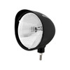 Black "Billet" Style Groove Headlight With Visor H6014 Bulb