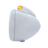 Stainless Steel Guide 682-C Headlight H4 With 6 Amber LED & Dual Mode LED Signal-Amber Lens