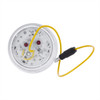 7 LED 2" Round Double Fury Light (Clearance/Marker) - Amber & Red LED/Clear Lens