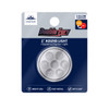 7 LED 2" Round Double Fury Light (Clearance/Marker) - Amber & Red LED/Clear Lens