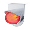 Stainless Light Bracket With 9 LED Dual Function Watermelon GloLight & Visor - Red LED/Clear Lens