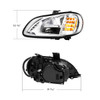 Chrome High Power Full LED Headlight For 2003-2024 Freightliner M2-Driver