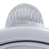 Stainless Steel Guide 682-C Headlight H4 With 6 Amber LED & Dual Mode LED Signal-Clear Lens