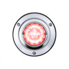 17 LED Dual Function Watermelon Light Sleeper Bunk Kit With 304 Stainless Steel Bezel-Red LED/Clear Lens