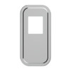 21730-UP PETERBILT STAINLESS STEEL SHIFT PLATE COVER - SHORT HOOD