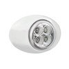 4 LED Double Fury Light (Clearance/Marker)-Amber & White/Clear Lens