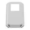 21731-UP PETERBILT STAINLESS STEEL SHIFT PLATE COVER - EXTENDED HOOD