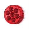 7 LED 2" Round Double Fury Light (Clearance/Marker) - Red & Blue LED/Clear Lens