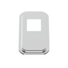 21732-UP PETERBILT STAINLESS STEEL SHIFT PLATE COVER - 5-3/4" X 4-3/4" OPENING