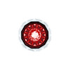 Double Fury 4 LED Dual Function 1-1/8" Crystal Watermelon Light-Red & Purple LED