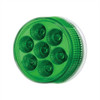 7 LED 2" Round Double Fury Light (Clearance/Marker) - Red & Green LED/Clear Lens