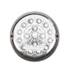 17 LED Watermelon Double Fury Light Flush Mount Kit With Low Profile SS Bezel - Amber & White LED/Clear Lens