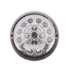 17 LED Watermelon Double Fury Light Flush Mount Kit With Low Profile SS Bezel - Amber & White LED/Clear Lens