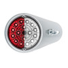 304 SS Above Door Dome Light Kit W/ 17 LED Double Fury Watermelon For 1994-2025 KW W900-Red & White LED