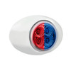 4 LED Double Fury Light (Clearance/Marker)-Red & Blue/Clear Lens