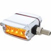 20 LED Dual Function Reflector Double Face Light W/Visor - Horizontal Mount -Amber & Red LED/Amber & Red Lens