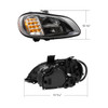 Blackout High Power Full LED Headlight For 2003-2024 Freightliner M2-Passenger
