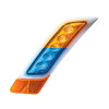 Double Fury 5 LED Fender Turn Signal Light For 2012-2021 Peterbilt 579-Amber & Blue LED,Driver
