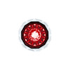 Double Fury 4 LED Dual Function 1-1/8" Crystal Watermelon Light-Red & White LED