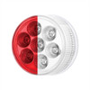 7 LED 2" Round Double Fury Light (Clearance/Marker) - Red & White LED/Clear Lens