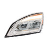 High Power Chrome LED Headlight For 2018-2024 Freightliner Cascadia-Driver