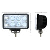 8 High Power LED Rectangular Work Light With Projector Lens