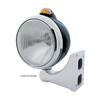 Black Guide 682-C Headlight H4 & Dual Mode LED Signal - Amber Lens