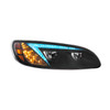 Black LED Headlight With Color Changing Position Light Bar For Peterbilt 386 (2005-2015) & 387 (1999-2010) - Passenger