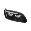Black LED Headlight With Color Changing Position Light Bar For Peterbilt 386 (2005-2015) & 387 (1999-2010) - Passenger